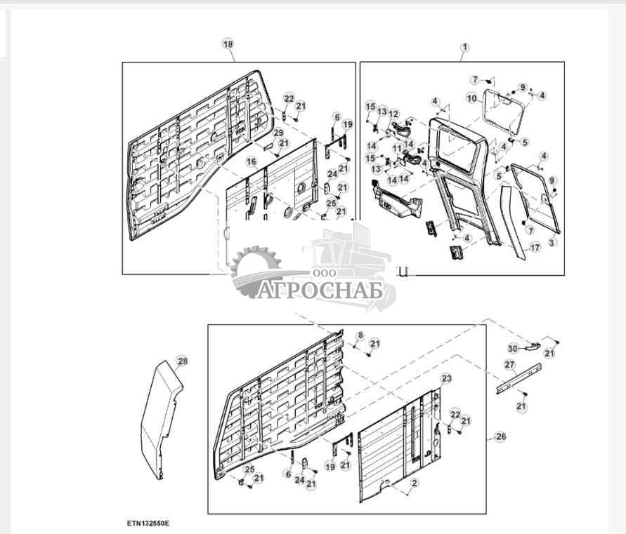 Декоративные панели, левая сторона 